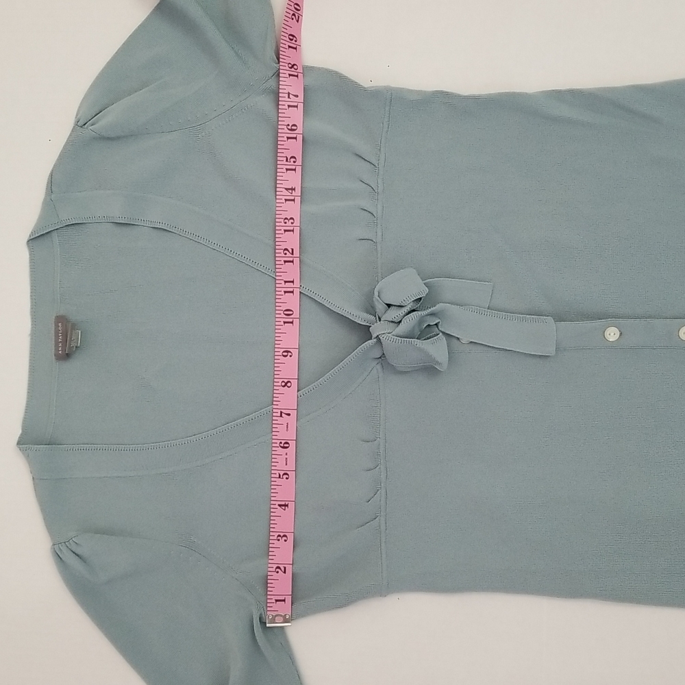 Ann Taylor light blue cardigan, size M - Picture 9 of 13